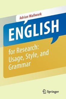 English for Research: Usage, Style, and Grammar