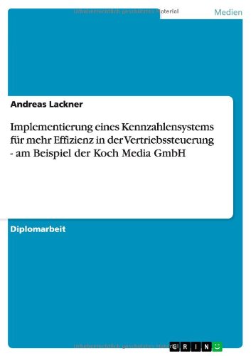 Implementierung eines Kennzahlensystems für mehr Effizienz in der Vertriebssteuerung - am Beispiel der Koch Media GmbH