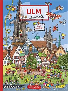 Ulm wimmelt. Zwischen Münster, Stadthaus, Donauufer und Neu-Ulm: überall quirliges Gewimmel. Neues entdecken und Altbekanntes wiederfinden. Ein Wimmelbuch für die ganze Familie.