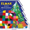 Elmar: Elmar feiert Weihnachten: Auffällig gestaltetes Pappbilderbuch