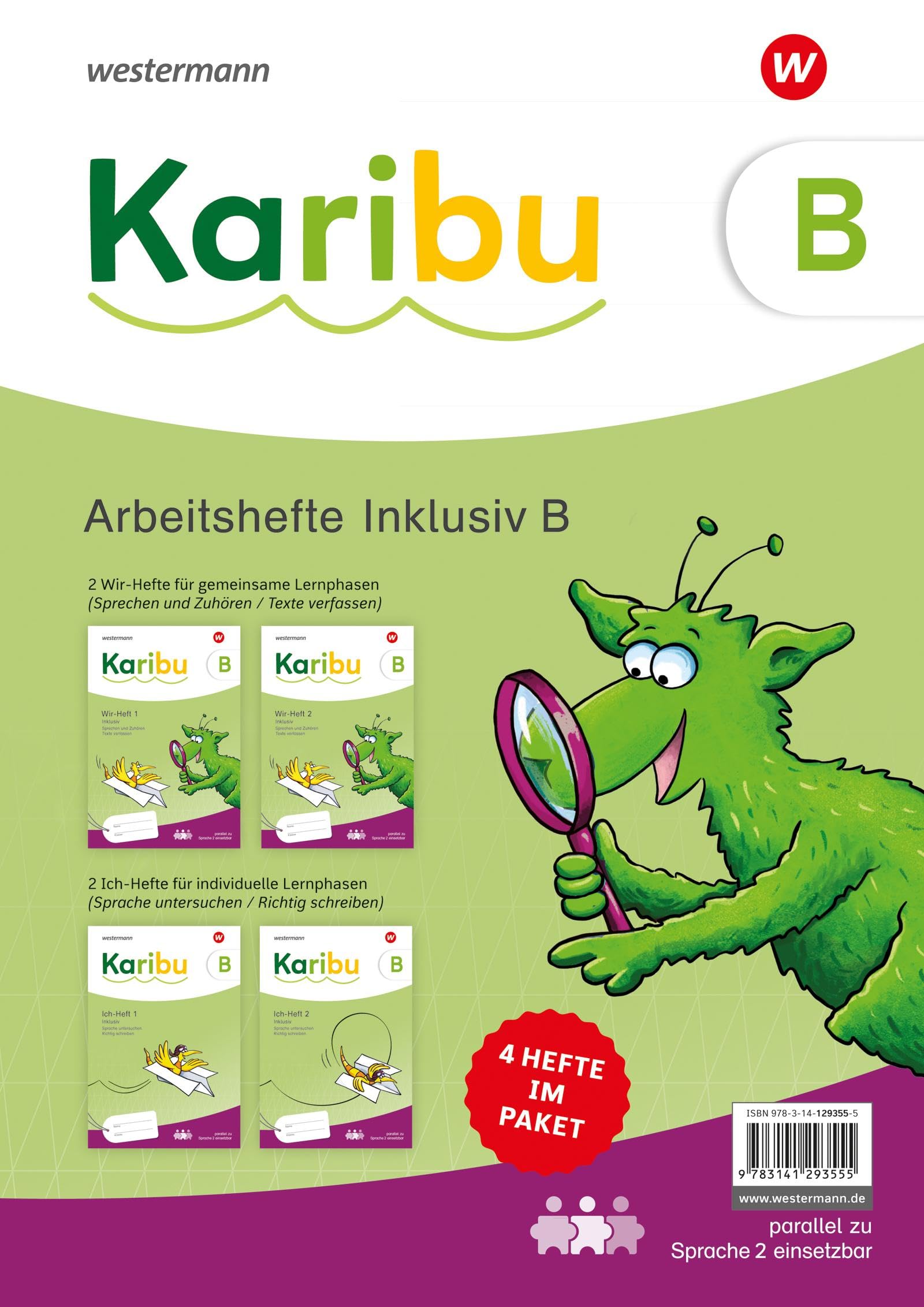 Karibu - Ausgabe 2024: Arbeitsheft Inklusion B 4 Hefte im Paket (Wir-Hefte: gemeinsame Lernphasen und Ich-Hefte: individuelle Lernphasen): Ausgabe ... und Ich-Hefte: individuelle Lernphasen)