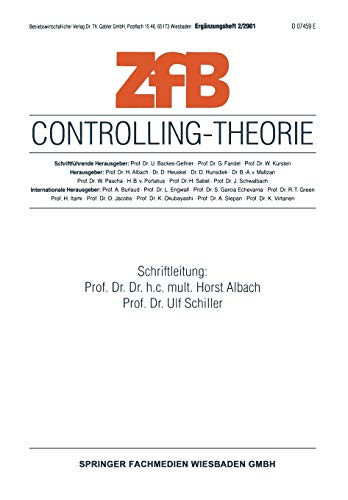 Controlling-Theorie (ZfB Special Issue, 2, Band 2)