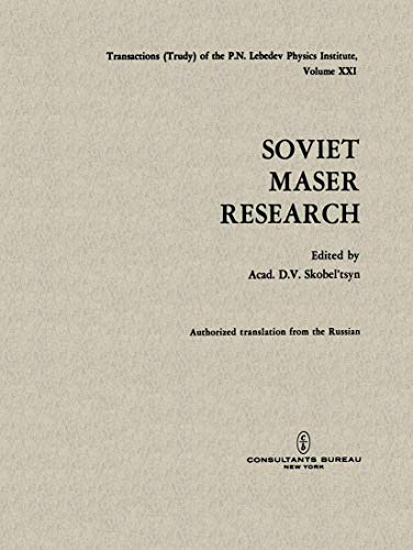 Soviet Maser Research (The Lebedev Physics Institute Series)
