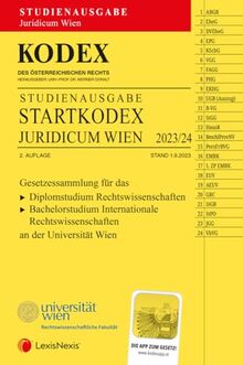 KODEX Startkodex Wien Juridicum 2023/24 - inkl. App: Studienausgabe für die Uni Wien