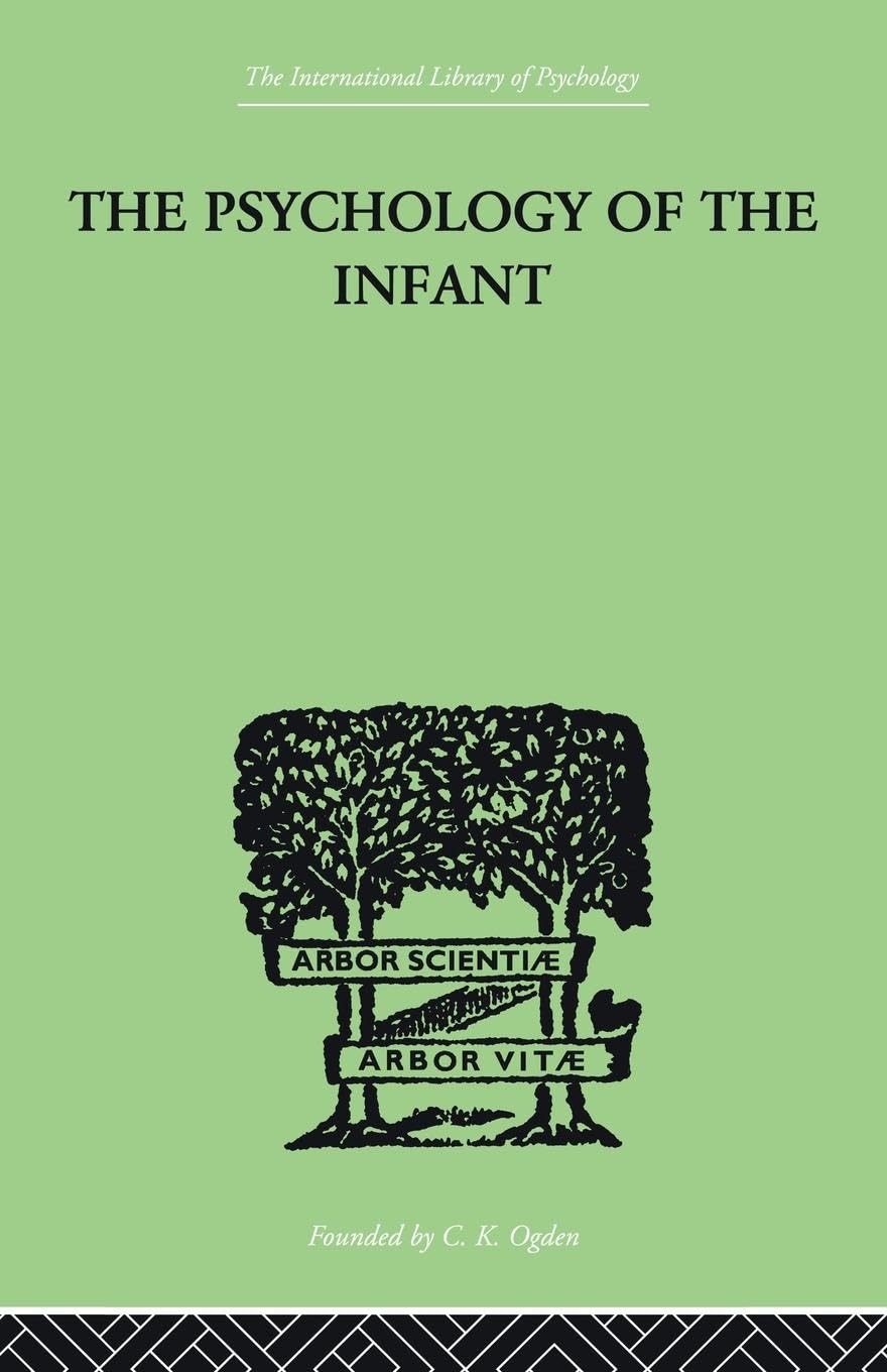 The Psychology of the Infant (The International Library of Psychology: Developmental Psychology, 2, Band 2)