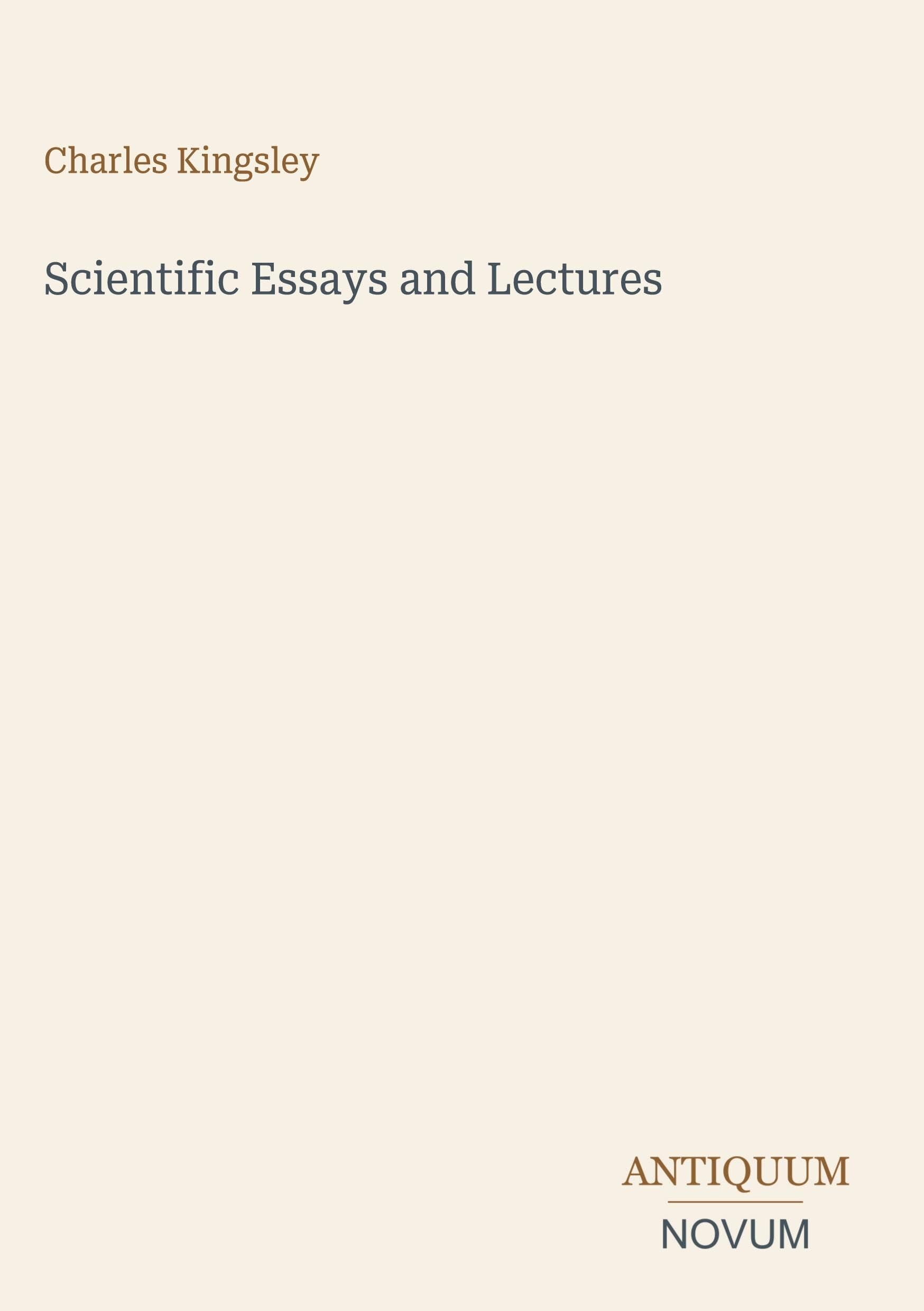 Scientific Essays and Lectures