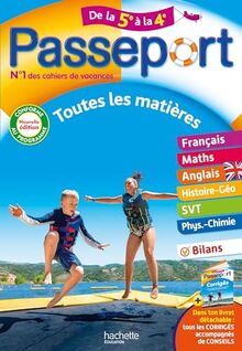 Passeport de la 5e à la 4e : toutes les matières : conforme au programme