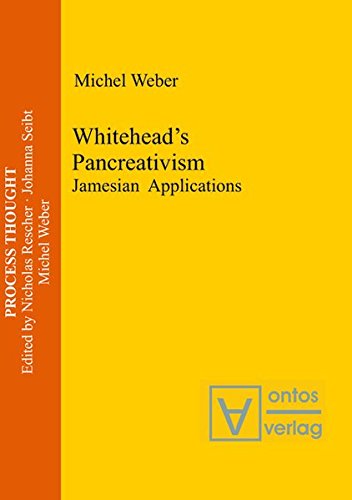 Whitehead's Pancreativism: Jamesian Applications (Process Thought, Band 8)
