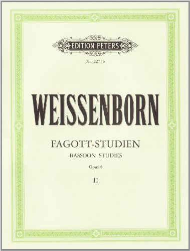 Fagott-Studien Heft 2 für Fortgeschrittene op 8 (Deutsch   Englisch) - Julius Weissenborn Kartoniert (TB)