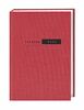 Terminer A5 2023 rot mit strukturiertem, flexiblen Umschlag - Kalenderbuch - Taschenkalender - Wochenplaner - Organzier mit 152 Seiten, Lesebändchen - 15,2 x 21,5 cm