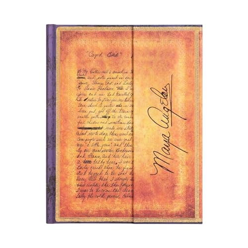 Carnet rigide Paperblanks Angelou, Je Sais Pourquoi Chante l'Oiseau en Cage Ultra Ligné 144p.