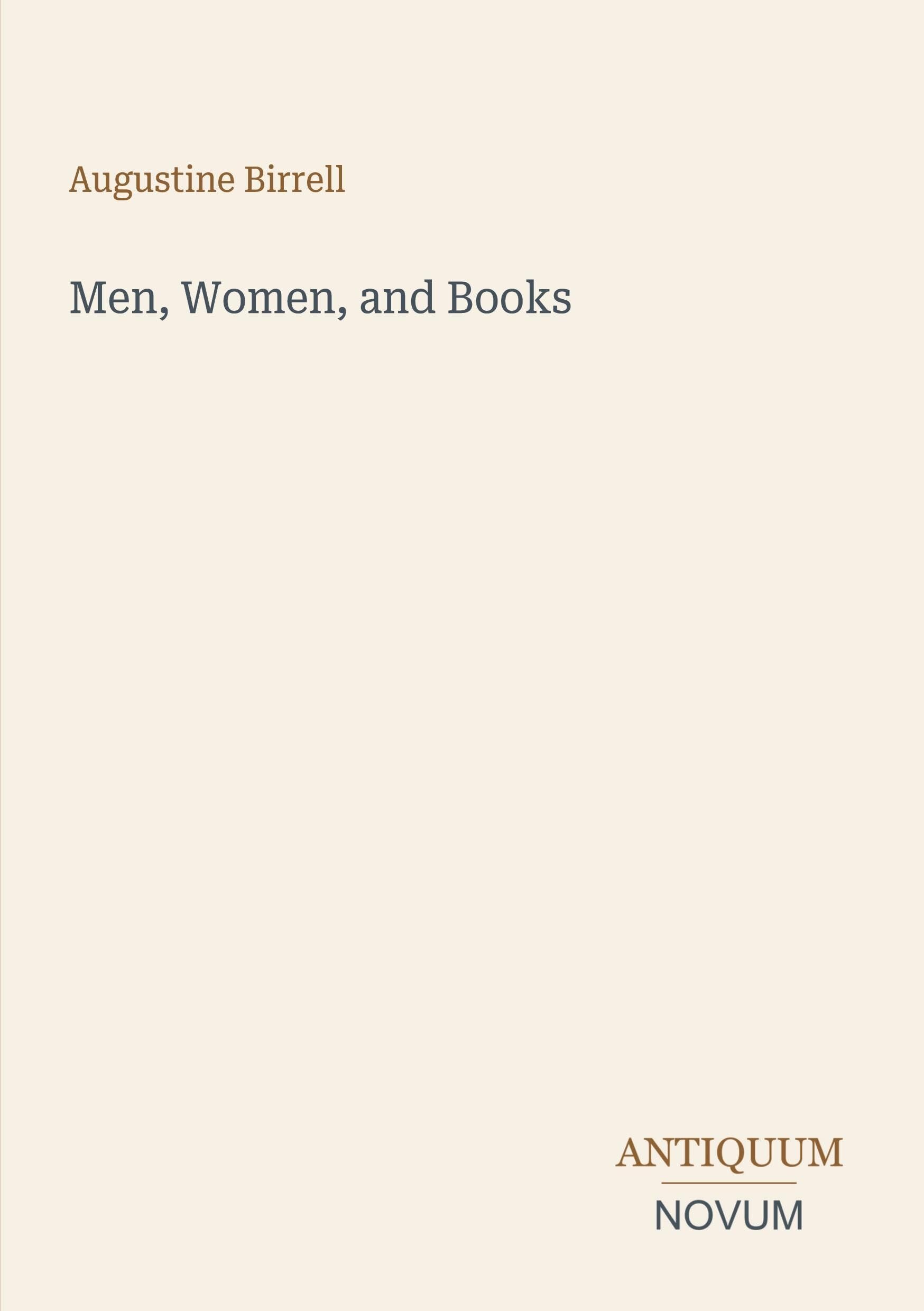 Men, Women, and Books