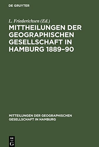 Mittheilungen der Geographischen Gesellschaft in Hamburg 1889¿90