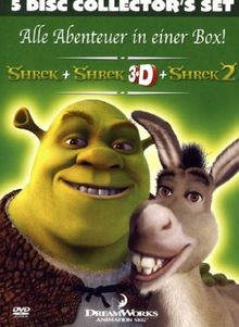 Shrek - Der tollkühne Held + Shrek 3D + Shrek 2 (Collector's Set) [5 DVDs]