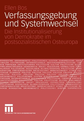 Verfassungsgebung Und Systemwechsel (German Edition)