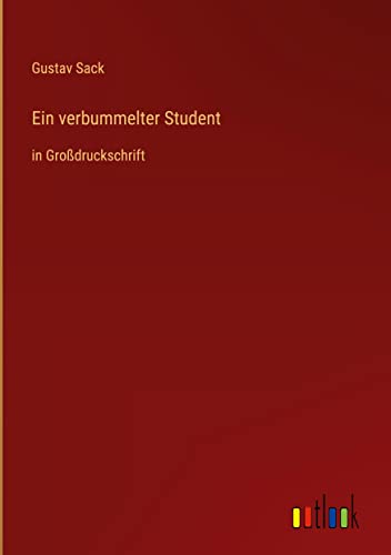 Ein verbummelter Student: in Großdruckschrift