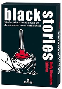 moses. black stories Daily Disasters | 50 rabenschwarze Rätsel | Das Krimi Kartenspiel von Harder, Corinna, Schumacher, Jens  | Buch | Zustand gut