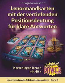 Lenormandkarten mit der vertiefenden Positionsdeutung für klare Antworten: Kartenlegen lernen mit 40x Lenormand Power (Lenormand große Tafel und Legesysteme, Band 4)