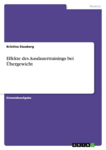 Effekte des Ausdauertrainings bei Übergewicht