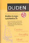(Duden) Schülerduden, Bedeutungswörterbuch