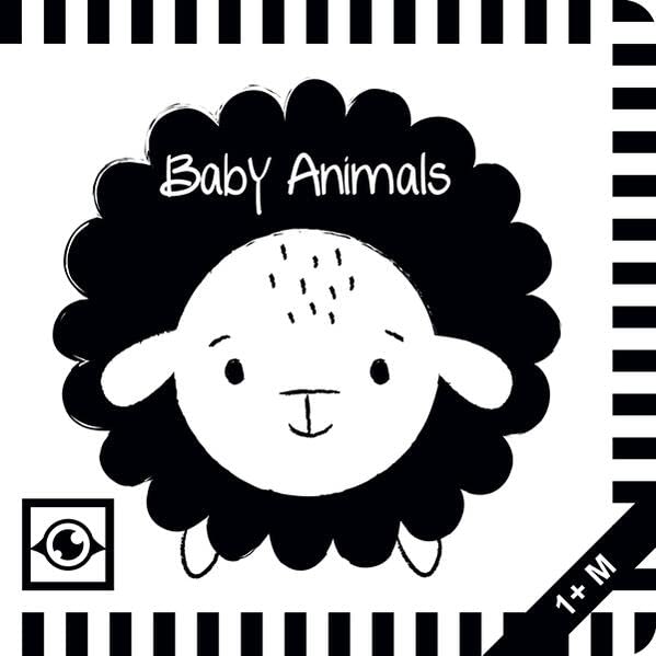 Sawczyn, Agnieszka: Baby Animals: Kontrastbuch für Babys mit Öffnungen · kontrastreiche Bilder angepasst an Babyaugen · Schwarz Weiß Buch für Neugeborene · Mein erstes Bilderbuch · Montessori Buch