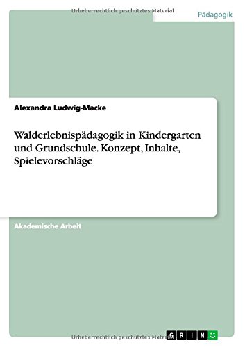 Walderlebnispädagogik in Kindergarten und Grundschule. Konzept, Inhalte, Spielevorschläge