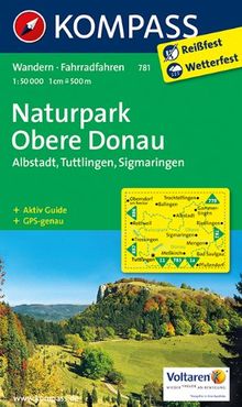 Naturpark Obere Donau - Albstadt - Tuttlingen - Sigmaringen: Wanderkarte mit Aktiv Guide und Radrouten. GPS-genau. 1:50000 (KOMPASS-Wanderkarten)