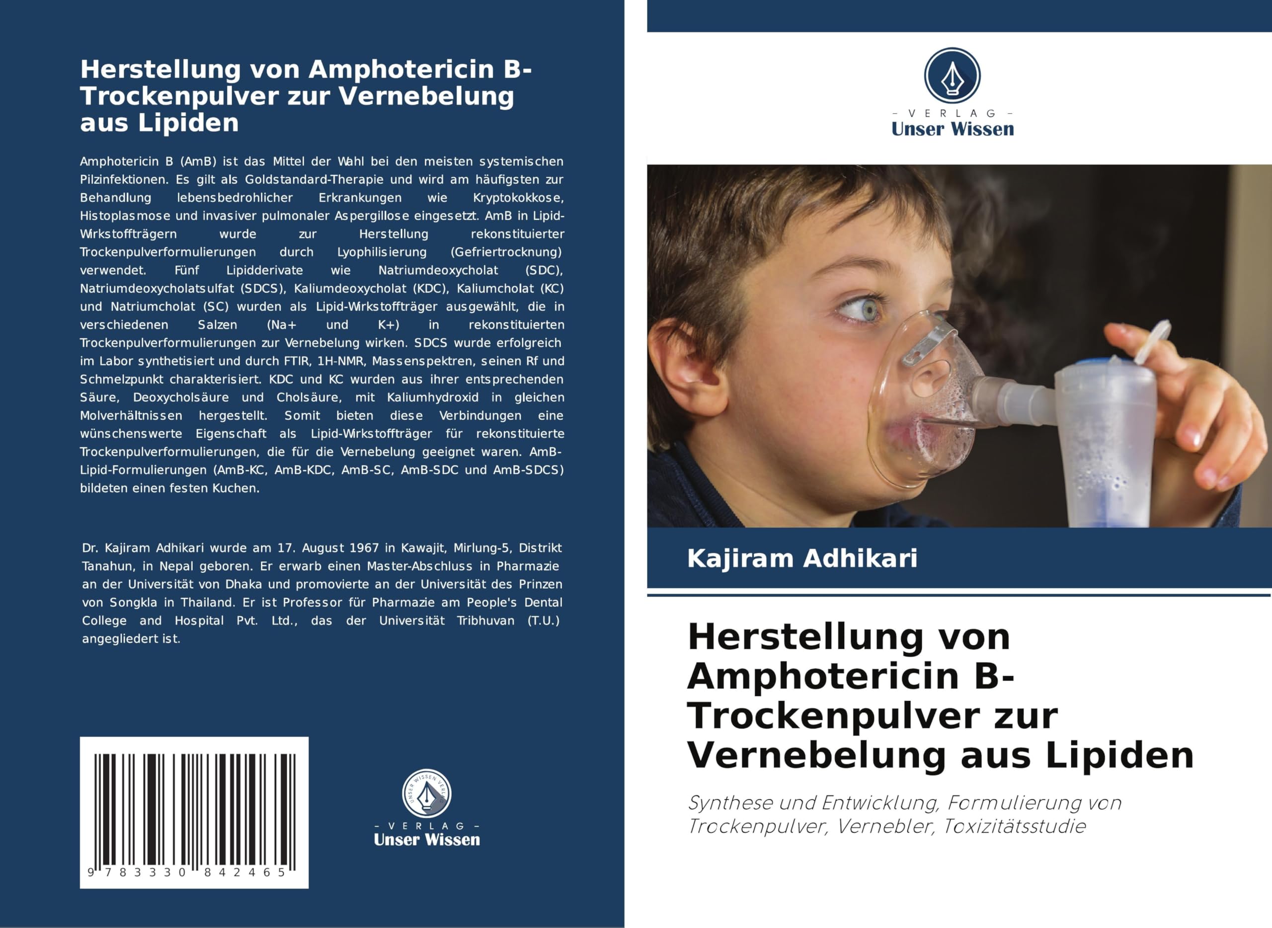 Herstellung von Amphotericin B-Trockenpulver zur Vernebelung aus Lipiden: Synthese und Entwicklung, Formulierung von Trockenpulver, Vernebler, Toxizitätsstudie