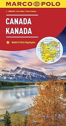 MARCO POLO Kontinentalkarte Kanada 1:4 000 000 (MARCO POLO Kontinental /Länderkarten)