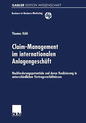 Claim- Management im internationalen Anlagengeschäft.