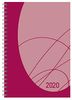 Buchkalender Wochentimer Flexi Colourlux berry 2020: Terminplaner mit Spiralbindung. Din A5 Terminkalender 1 Woche 2 Seiten. Extra Platz für Notizen.