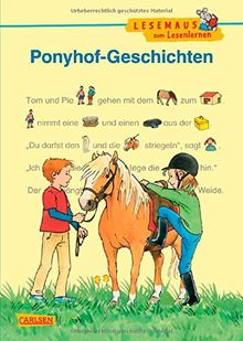 LESEMAUS zum Lesenlernen Sammelbände: Ponyhof-Geschichten zum Lesenlernen: Bild-Wörter-Geschichten - mit Bildern lesen lernen