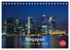 Singapur - Die Farben der Nacht (Tischkalender 2024 DIN A5 quer), CALVENDO Monatskalender