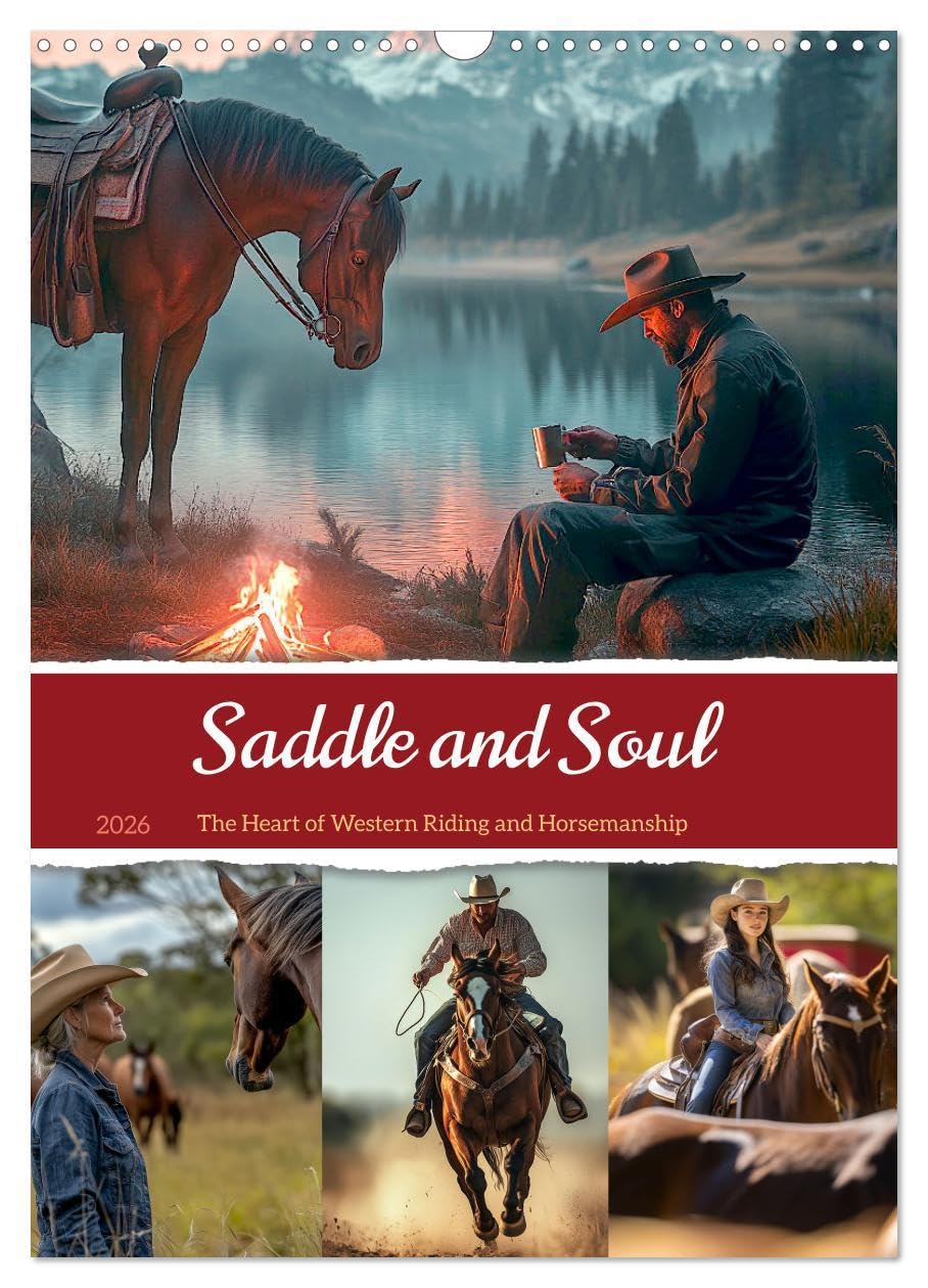 Saddle and Soul (Wall Calendar 2026 DIN A3 portrait), CALVENDO 12 Month Wall Calendar: Out and about in nature and everyday life with your horse partner