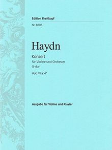 Violinkonzert G-dur Hob VIIa:4* - Ausgabe für Violine und Klavier (EB 8606) von Joseph Haydn, Thomas Zehetmair (Hrsg.) | Buch | Zustand sehr gut