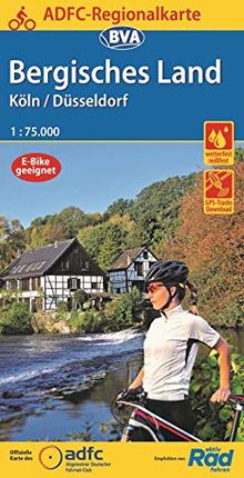 ADFC-Regionalkarte Bergisches Land Köln/Düsseldorf 1:75.000, reiß- und wetterfest, GPS-Tracks Download (ADFC-Regionalkarte 1:75000)