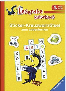 Sticker-Kreuzworträtsel zum Lesenlernen (1. Lesestufe) (Leserabe - Rätselspaß) von Johannsen, Anne | Buch | Zustand gut