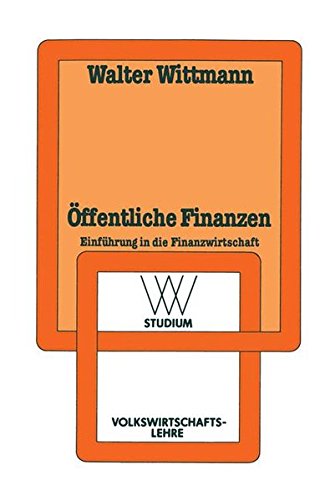 Öffentliche Finanzen (wv studium, Band 120)