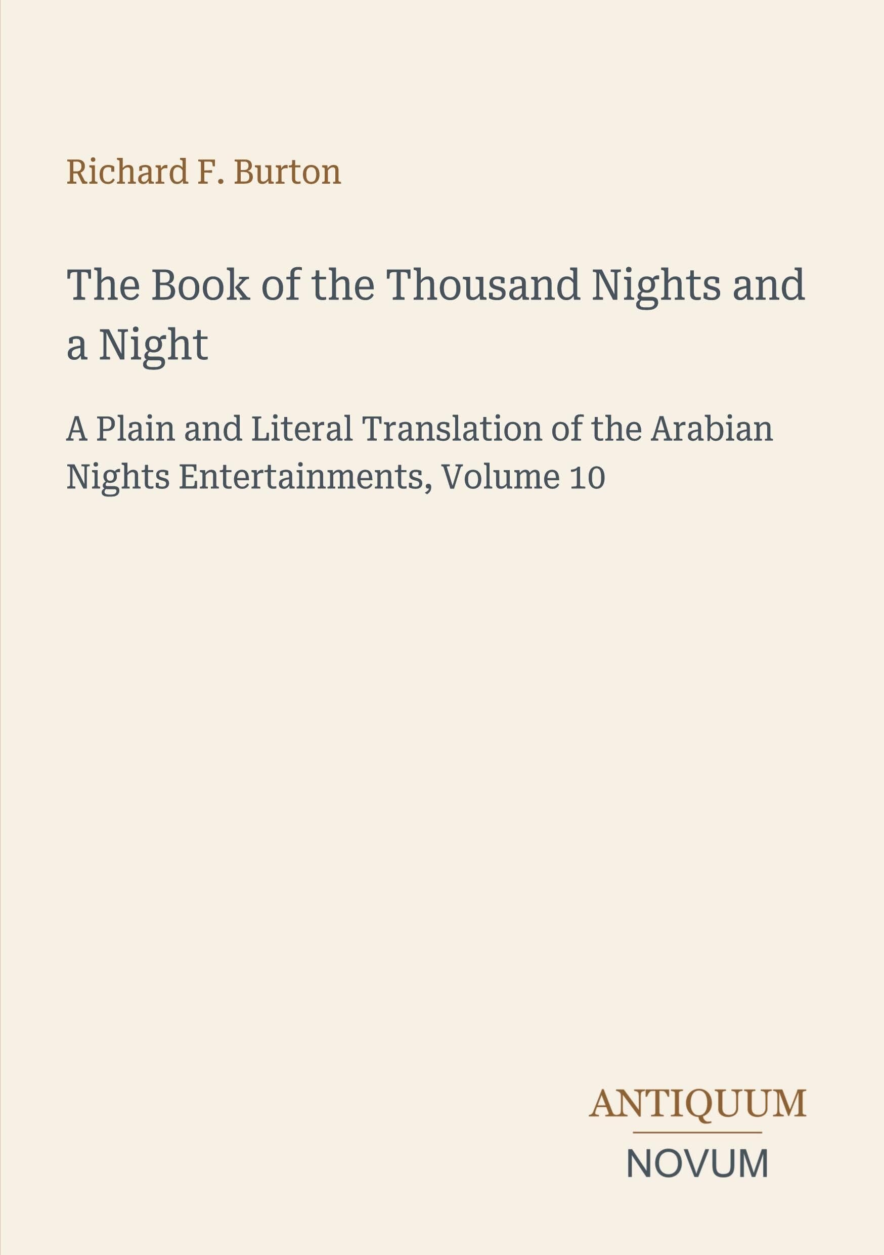 The Book of the Thousand Nights and a Night