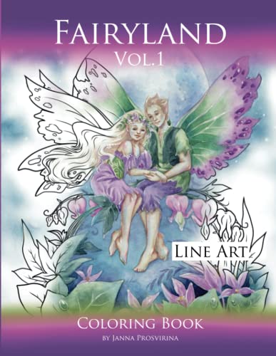 Fairyland Vol.1: Line Art Coloring Book