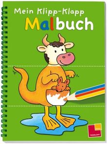 Mein Klipp-Klapp Malbuch (grün)