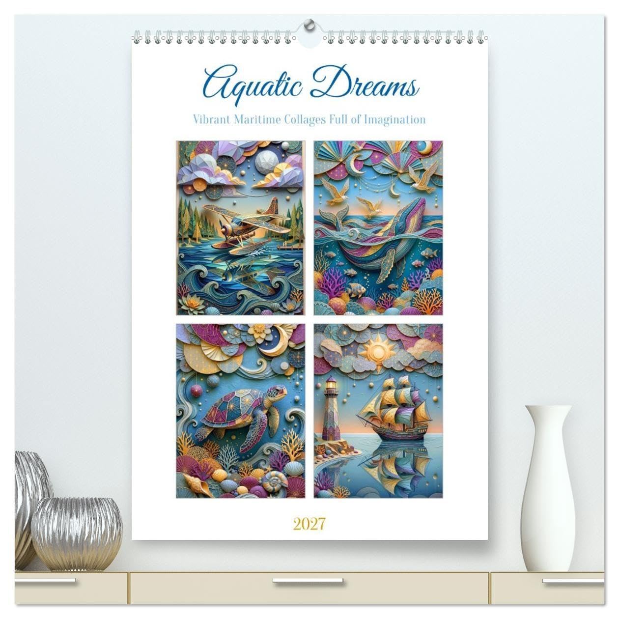 Aquatic Dreams (High Quality Premium Wall Calendar 2027 DIN A2 portrait),CALVENDO 12 Month Wall Calendar: Colorful aquatic worlds brimming with ... life, and maritime magic. (CALVENDO Science)