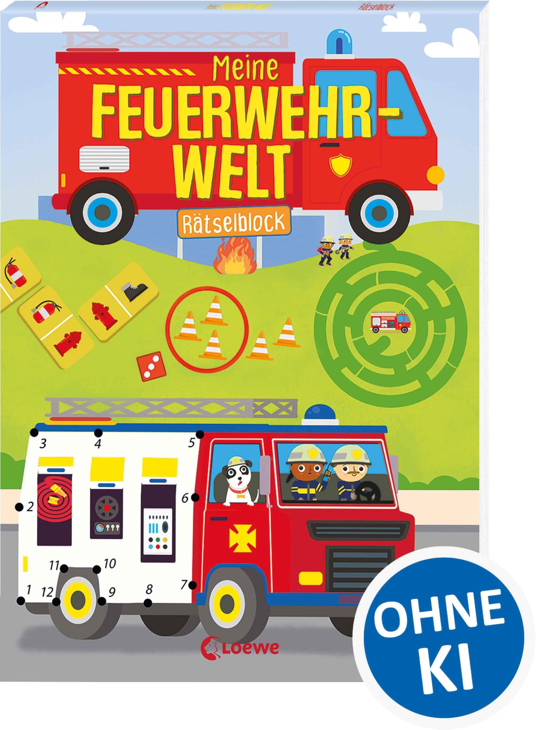Meine Feuerwehr-Welt - Rätselblock: Rätseln und knobeln mit den Feuerwehrleuten - Zur Beschäftigung für Kinder ab 5 Jahren