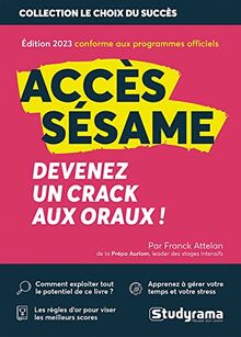 Oraux Accès, Sésame : livre + vidéos