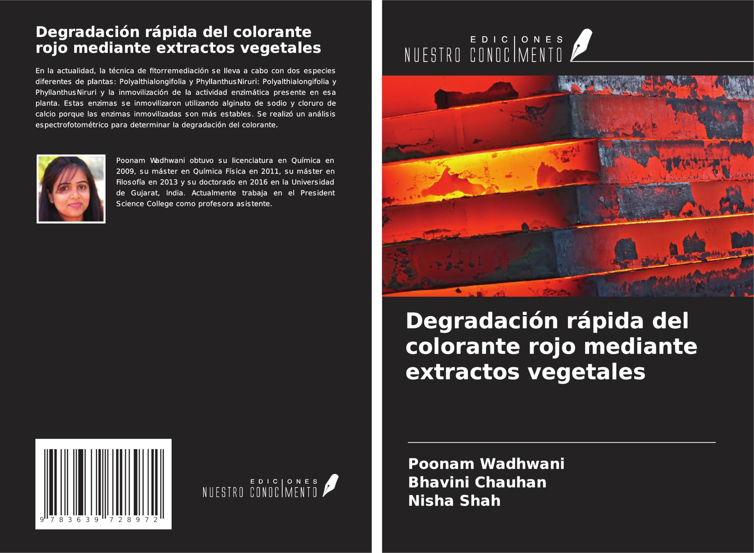 Degradación rápida del colorante rojo mediante extractos vegetales