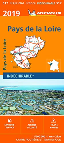 PAYS DE LA LOIRE 17517 CARTE MICHELIN KAART 2019