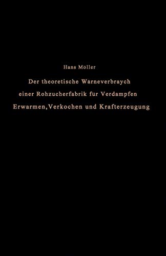 Der theoretische Wärmeverbrauch einer Rohzuckerfabrik für Verdampfen, Erwärmen, Verkochen und Krafterzeugung: Eine Studie