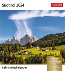 Südtirol Sehnsuchtskalender 2024: Wochenkalender mit 53 Postkarten (Sehnsuchtskalender von Harenberg) von Harenberg | Buch | Zustand sehr gut