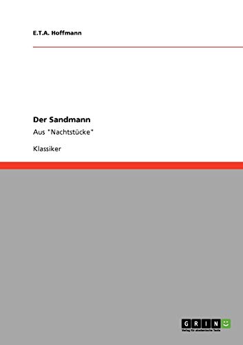 Der Sandmann: Aus Nachtstücke
