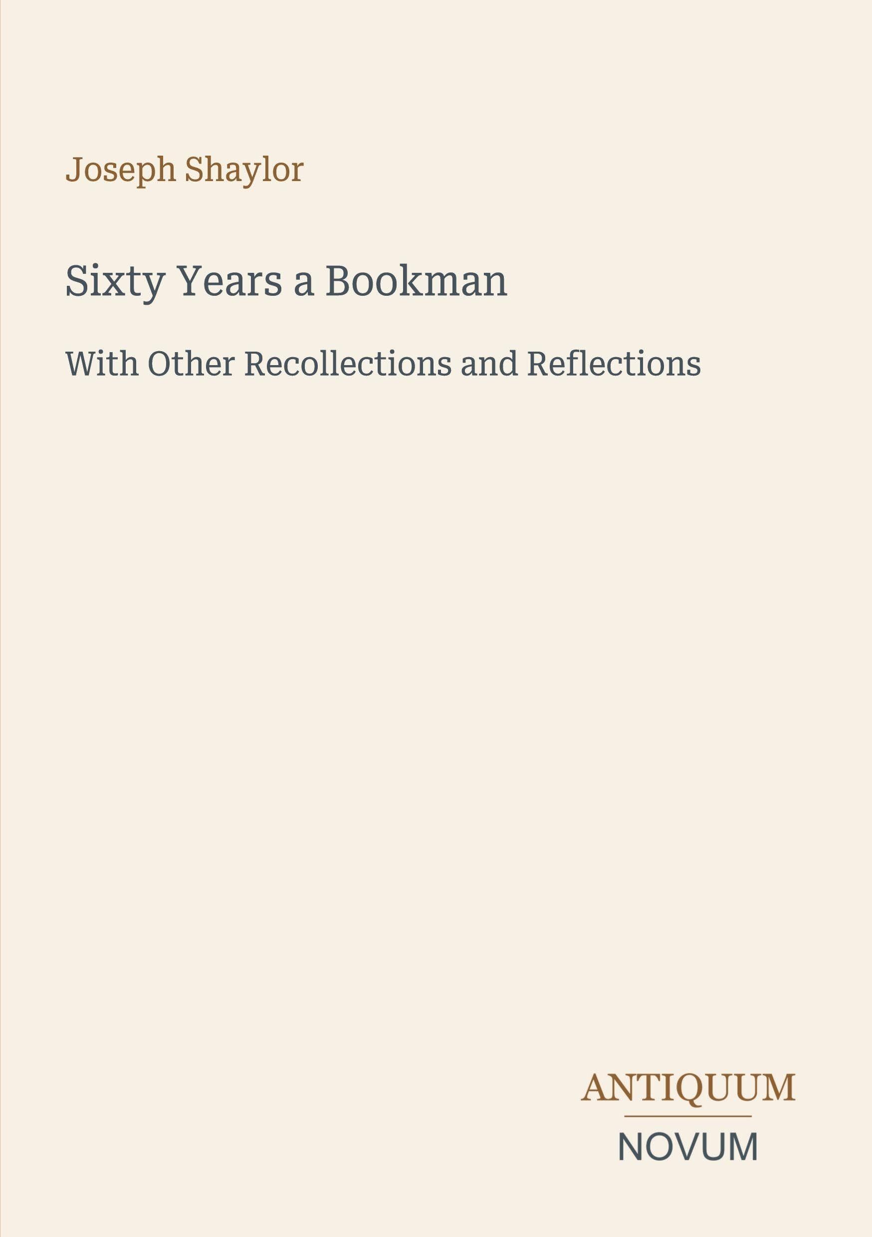 Sixty Years a Bookman